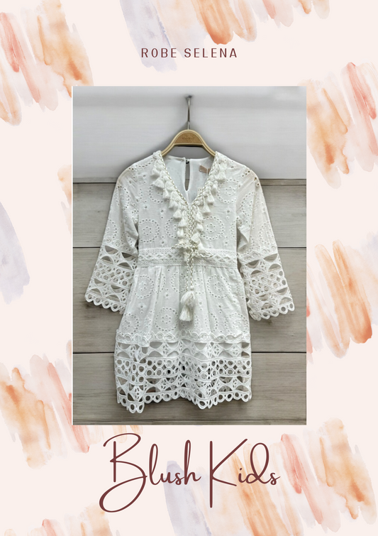 Robe brodée Selena
